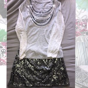Little girls sequin outfit